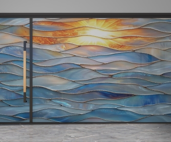 Modern Glass Screen Partition-ID:612061987