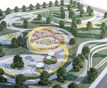 Modern Park Landscape-ID:493333104