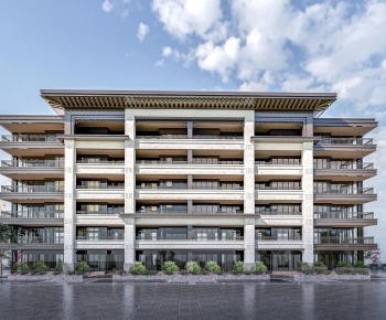 New Chinese Style Residential Building-ID:658797033
