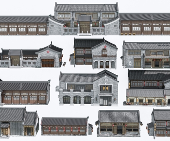 New Chinese Style Appearance Of Commercial Building-ID:661578896