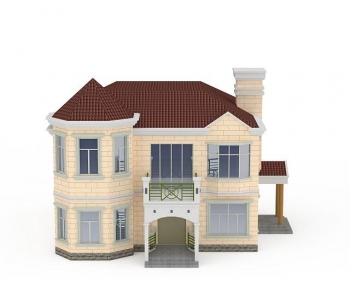 Simple European Style Detached Villa-ID:967001912