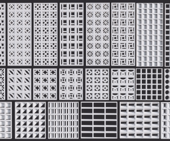 Modern Cement Brick Screen Partition-ID:145066984