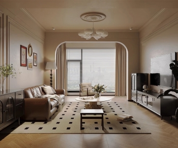 French Style A Living Room-ID:646429068