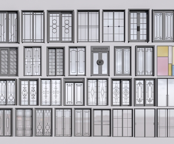 New Chinese Style Sliding Door-ID:782427071