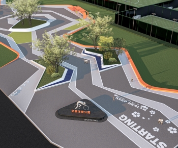 Modern Park Landscape-ID:441776996