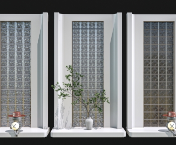 Modern Glass Screen Partition-ID:578839884