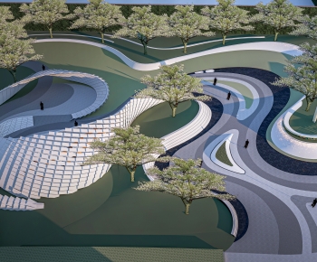 Modern Park Landscape-ID:965945962