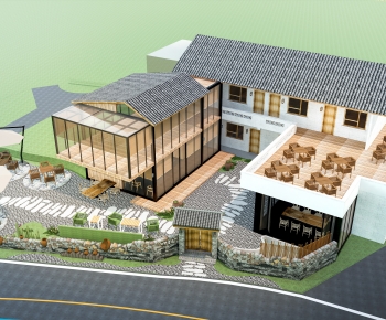 Modern Appearance Of Commercial Building-ID:575764897