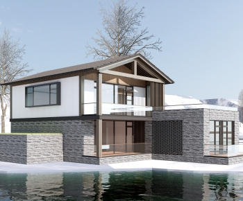 New Chinese Style Appearance Of Commercial Building-ID:444262032