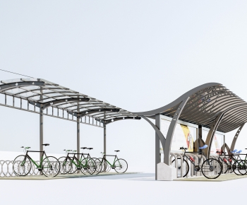 Modern Outdoor Parking Lot-ID:157697929