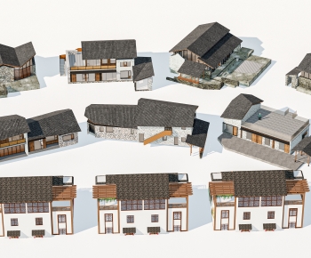 New Chinese Style Residential Building-ID:376662976