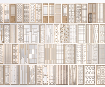 New Chinese Style Wooden Screen Partition-ID:571878917
