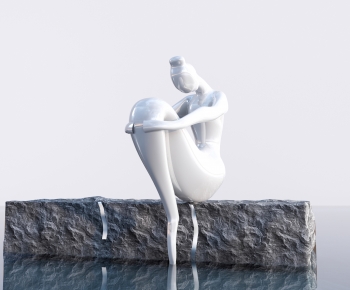 Modern Sculpture Sketch-ID:437685972