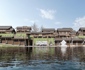 New Chinese Style Appearance Of Commercial Building-ID:184855944