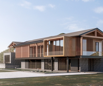 New Chinese Style Appearance Of Commercial Building-ID:132668022