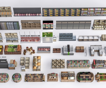 Modern Supermarket Shelf-ID:887029896