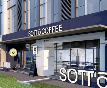 Modern Facade Element-ID:872911933