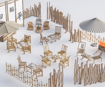 New Chinese Style Outdoor Tables And Chairs-ID:466696983
