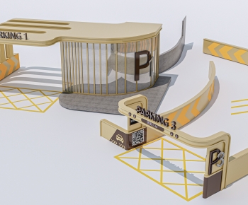 Modern Facade Element-ID:401737932