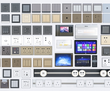 Modern Switch Socket Panel-ID:802422059