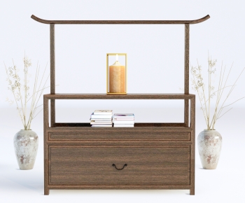 New Chinese Style Entrance Cabinet-ID:583615063