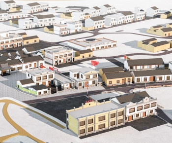 New Chinese Style Architectural Bird's-eye View Planning-ID:316409111
