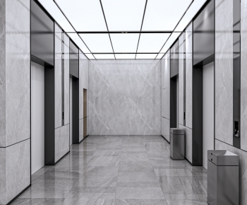 Modern Office Elevator Hall-ID:491442924