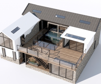 新中式乡村民房自建房-ID:986619952