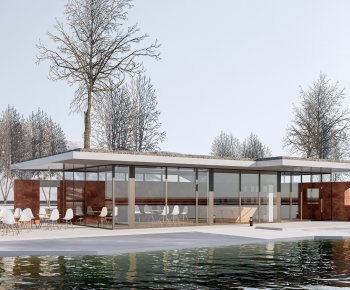 Modern Appearance Of Commercial Building-ID:104019648