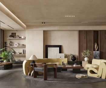 Wabi-sabi Style A Living Room-ID:803872119