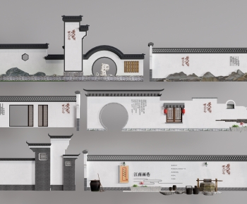 New Chinese Style Landscape Wall-ID:549430879