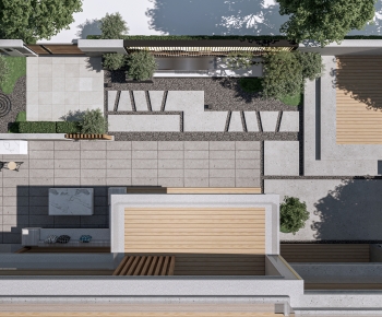 Modern Courtyard/landscape-ID:739746096