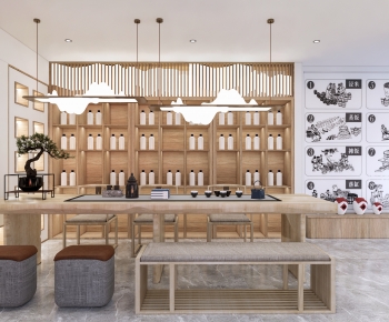 New Chinese Style Teahouse Tea House-ID:225024945