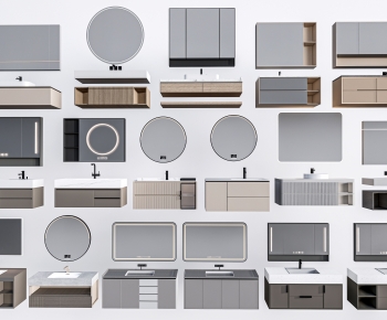 Modern Bathroom Cabinet-ID:988035926