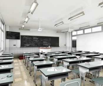 Modern School Classrooms-ID:295836933