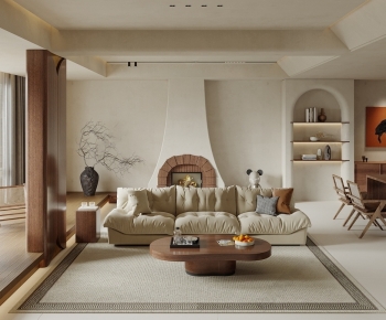 Wabi-sabi Style A Living Room-ID:854821921