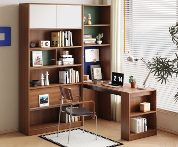 New Chinese Style Computer Desk And Chair-ID:122749897
