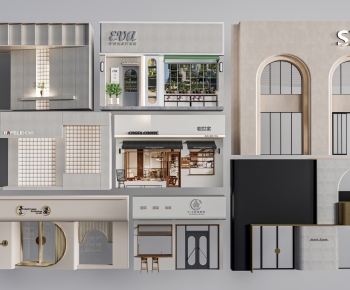 Modern Facade Element-ID:803114893