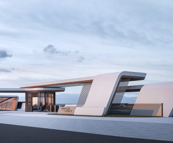 Modern Facade Element-ID:421602016
