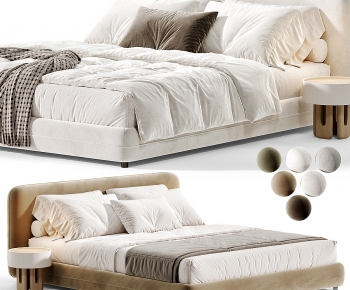 Modern Double Bed-ID:101709495