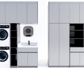 Modern Laundry Cabinet-ID:555320982