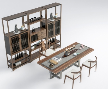 New Chinese Style Tea Tables And Chairs-ID:472017059