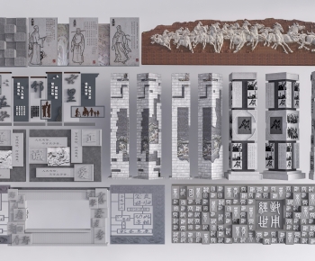 Chinese Style Landscape Wall-ID:126041897