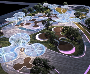 Modern Park Landscape-ID:657886031