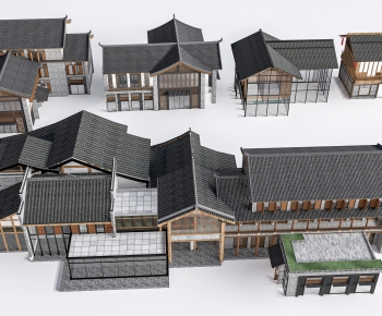 New Chinese Style Appearance Of Commercial Building-ID:566299923