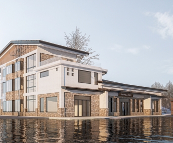 New Chinese Style Appearance Of Commercial Building-ID:762881045