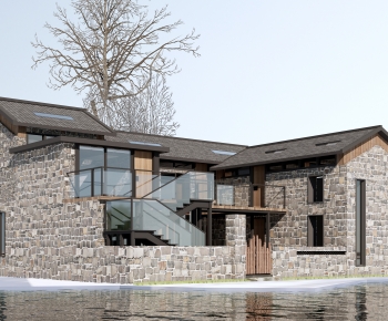 New Chinese Style Appearance Of Commercial Building-ID:733289007