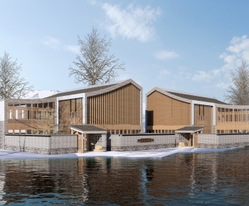 New Chinese Style Appearance Of Commercial Building-ID:746532928