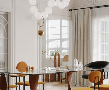 Simple European Style Dining Room-ID:325920106