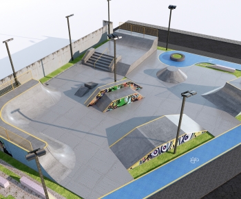 Modern Park Landscape-ID:307600024